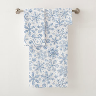 Fléchettes de neige grises sur blanc
