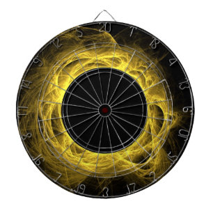 Fléchettes Eclipse jaune ou Cible de flechettes à trou noir