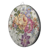 Fléchettes Élégance : Cible de flechettes florale inspirée de (Devant droit)