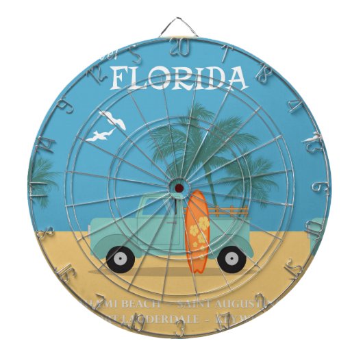Fléchettes Floride : Cible de flechettes de voyage (Devant)