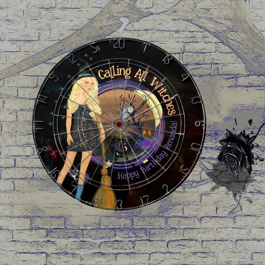 Fléchettes Halloween sorcière Anniversaire Cible de flechette