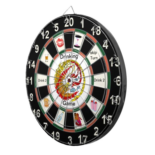 Fléchettes Jeu de Cible de flechettes à boire (Devant droit)