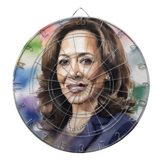 Fléchettes Kamala Dartboard Cible de flechettes républicaine (Devant)