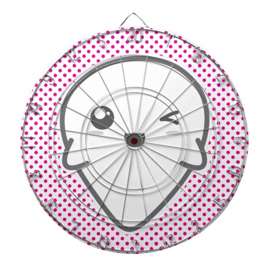 Fléchettes Kawaii Winking Ghost Cible de flechettes (Devant)
