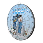 Fléchettes Laissez-le neiger Cible de flechettes Snowman (Devant droit)