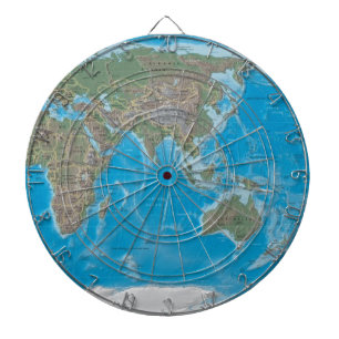 Fléchettes L'Asie, l'Australie, et la cible de carte du monde