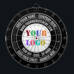 Fléchettes Modèle de logo et de Cible de flechettes professio<br><div class="desc">Couleurs et polices personnalisées - Concevez vos propres tableaux de bord personnalisés avec logo personnalisé Entreprise Nom Adresse Site Web ou Texte personnalisé Promotionnel Cible de flechettes d'entreprise Don - Ajouter votre nom - Entreprise / Adresse / Logo - Photo ou QR Code / Site Web ou E-mail ou Téléphone...</div>