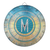 Fléchettes Monogramme Cible de flechettes rustique (Devant)