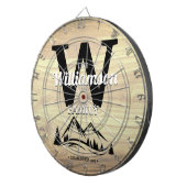 Fléchettes Mountain Home Nom de famille Cible de flechettes p (Devant droit)