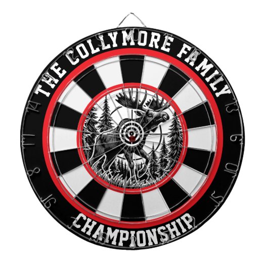 Fléchettes Oie de la scène forestière dans la cible (Devant)