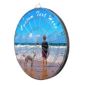 Fléchettes Photo personnalisée et Cible de flechettes texte a (Devant droit)