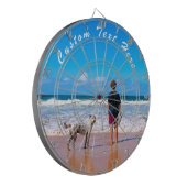 Fléchettes Photo personnalisée et Cible de flechettes texte a (Devant gauche)