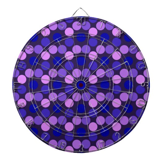 Fléchettes Points de vue violet et Cible de flechettes rose (Devant)