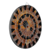 Fléchettes Steampunk Rousty Gears Custom Message Cible de fle (Devant gauche)