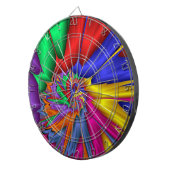 Fléchettes Une Cible de flechettes Spirale Fractale Lumineuse (Devant droit)