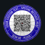 Fléchettes Votre Cible de flechettes de code QR - Exemple de<br><div class="desc">Couleurs et polices personnalisées - Créez votre propre Cible de flechettes personnalisée avec votre code QR ou votre photo et votre texte personnalisé Design moderne Tableaux d'affichage / Cadeau - Ajouter votre code QR - Image - Photo ou logo / Texte personnalisé - Nom - Info / Plus - Redimensionner...</div>