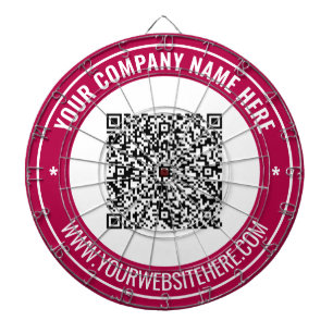 Fléchettes Votre code QR Texte personnalisé Cible de flechett