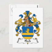 Fleck Family Crest Briefkaart (Voorkant / Achterkant)