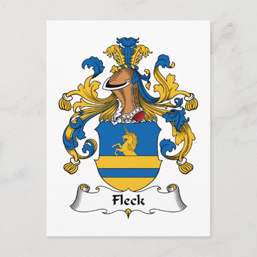 Fleck Family Crest Briefkaart (Voorkant)