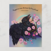 Fledgling met appelbloesems briefkaart (Voorkant)