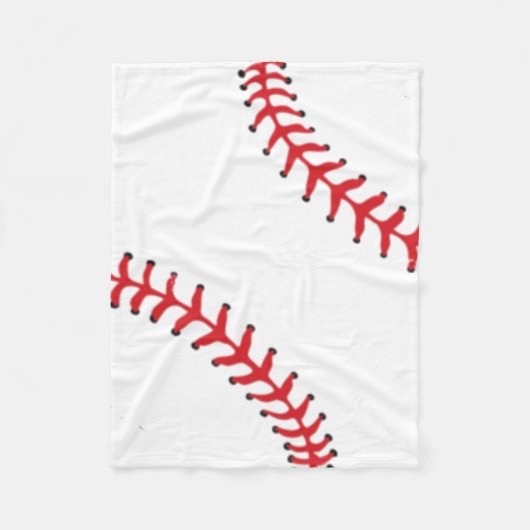 Fleece Baseball Baby Blanket Deken (Voorkant)