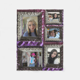 Fleece Blanket 5 Silver Lijst Foto's Deken