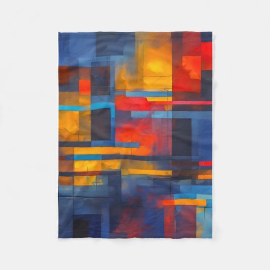 Fleece Blanket (Abstract Design) Deken (Voorkant)