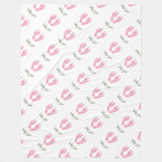 Fleece Blanket/Baby Girl Deken (Voorkant)
