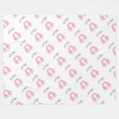 Fleece Blanket/Baby Girl Deken (Voorkant (Horizontaal))