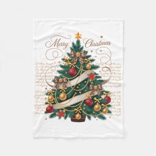 Fleece Blanket-Baby Merry Christmas Fleece Blanket (Voorkant)