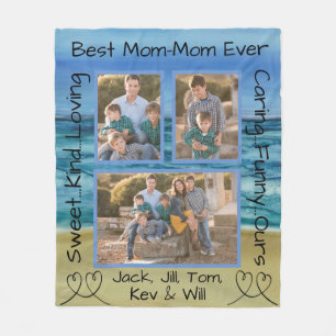 Fleece Blanket "Beach Please" Photo Blanket Deken