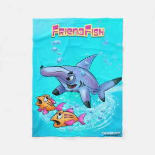Fleece Blanket cartoon FriendFish gangers