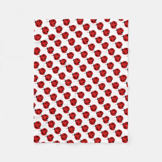 Fleece Blanket/Cute Ladybug Deken (Voorkant)