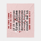 Fleece Blanket Deken (Voorkant)