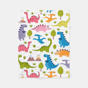 Fleece Blanket - Dino Party Deken