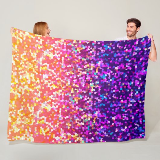 Fleece Blanket Glitter Graphic (In situ)