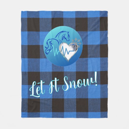 Fleece Blanket- Let it Snow (Voorkant)