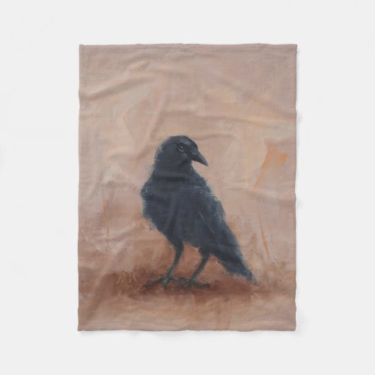 Fleece Blanket met Crow Deken (Voorkant)