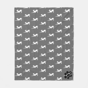Fleece Blanket met de Italiaanse Greyhound