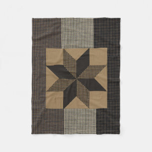 Fleece Blanket met "Primitive Style" Deken