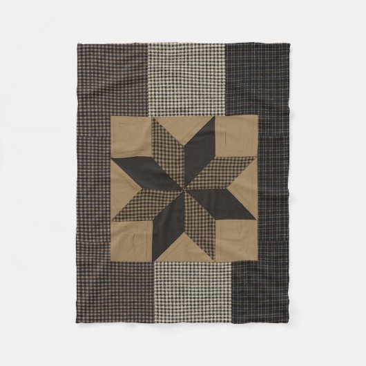 Fleece Blanket met "Primitive Style" Deken (Voorkant)
