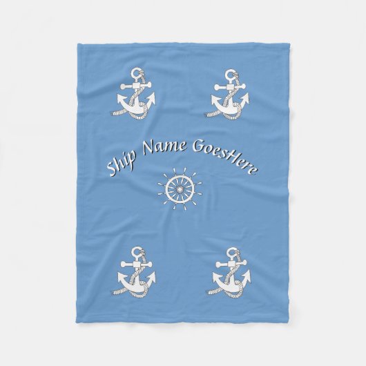Fleece Blanket - Nautical Theme Deken (Voorkant)