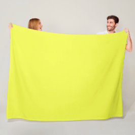 Fleece Blanket, Neon Yellow Deken