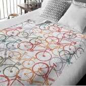 Fleece Blanket of Bikes