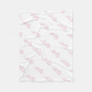Fleece Blanket/Princess met Crown