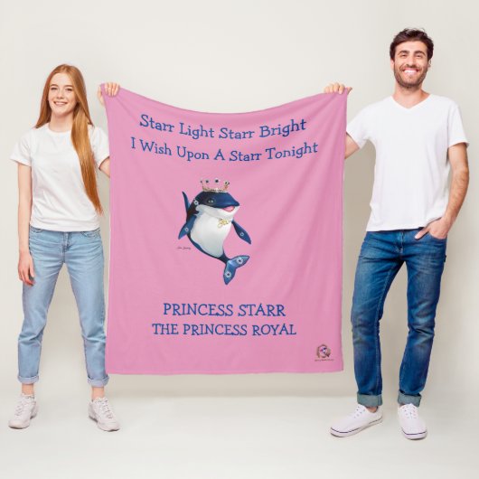 Fleece Blanket Princess Starr. The Princess Royal Deken (In situ)