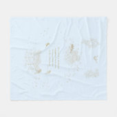 Fleece Blanket Proverbs Trust in Lord Blue Tan Deken (Voorkant (Horizontaal))