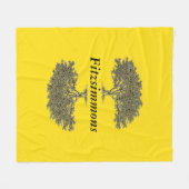 Fleece Blanket - Reflecterende bomen (Voorkant (Horizontaal))