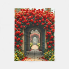 Fleece Blanket (Rose Tunnel) Deken