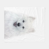 Fleece Blanket, Samoyed Dog by miart (Voorkant (Horizontaal))